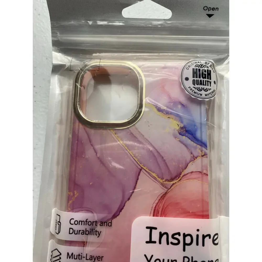 Inspire Pink Purple Blue Abstract iPhone 13 (2021) Phone Case New in Package